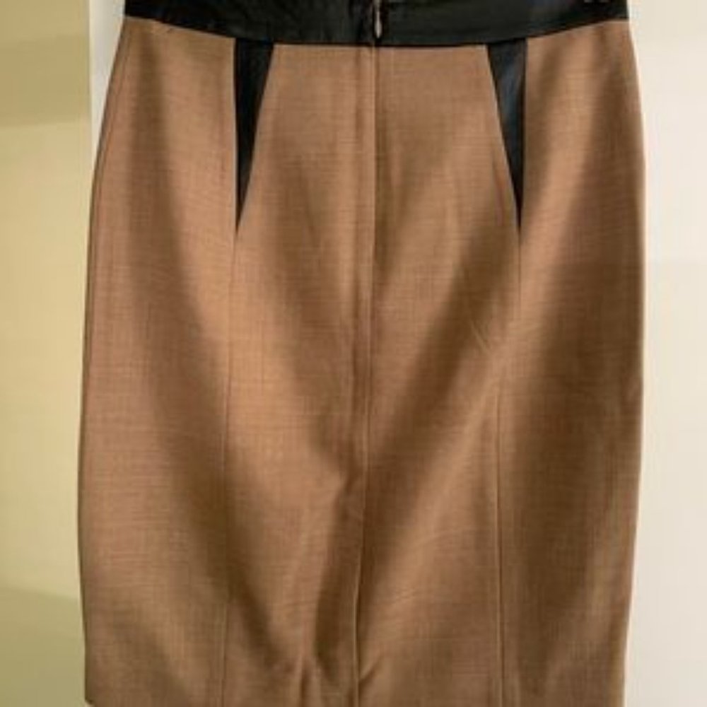 Club Monaco Claudette Camel Pencil Skirt - Picture 2 of 3
